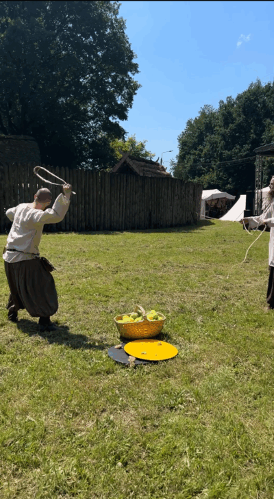 Maciej procarz podczas pokazu